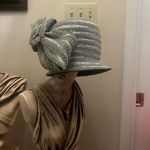 Elegant Silver Women's Hat
